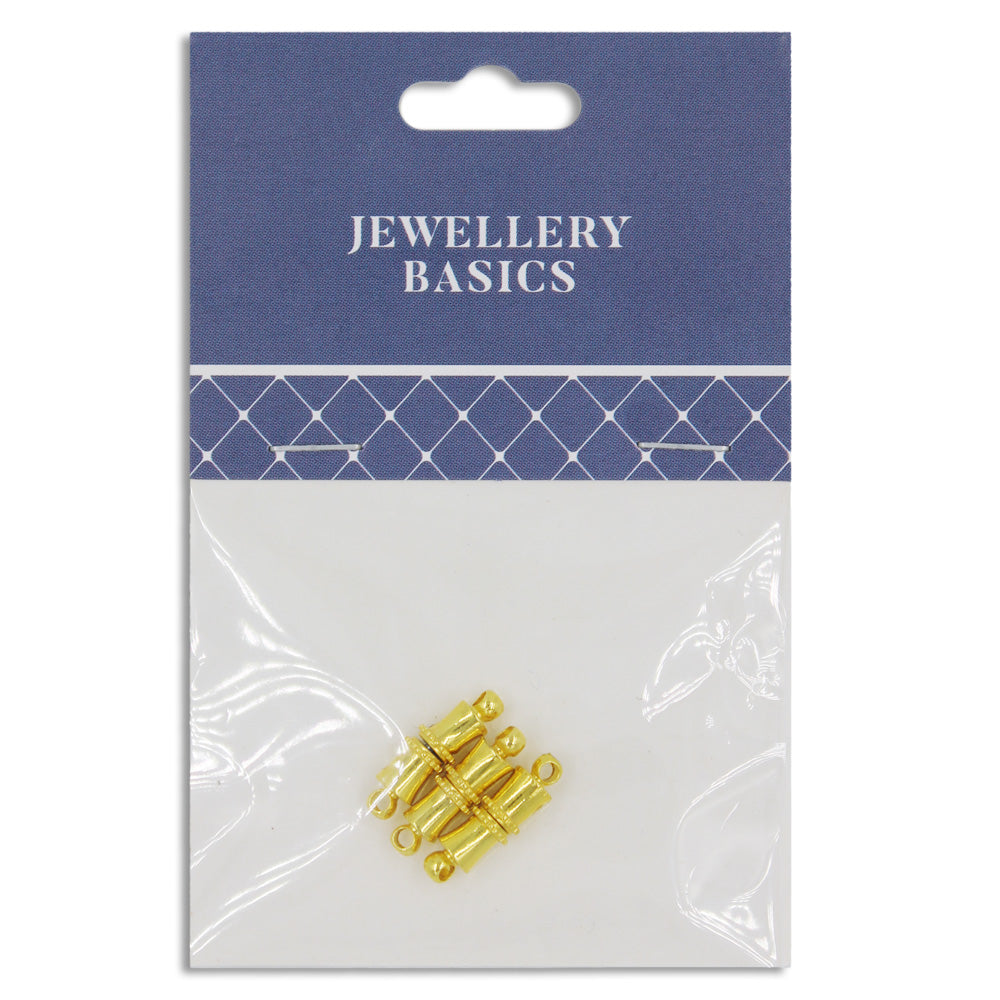 Clasp Magnetic 17mm Gold 3 Sets