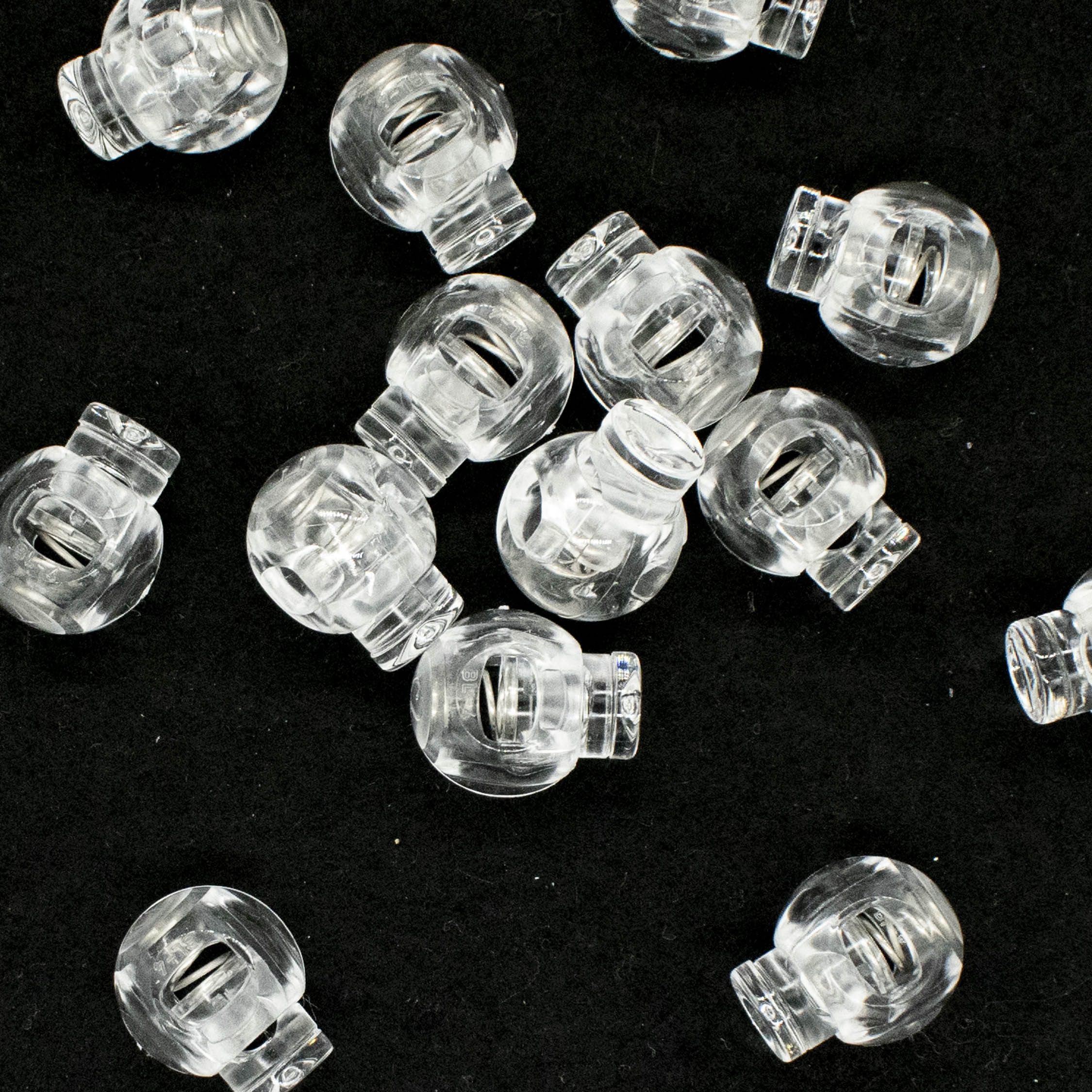 Plastic Cord Lock Clear Toggle Clip Stopper