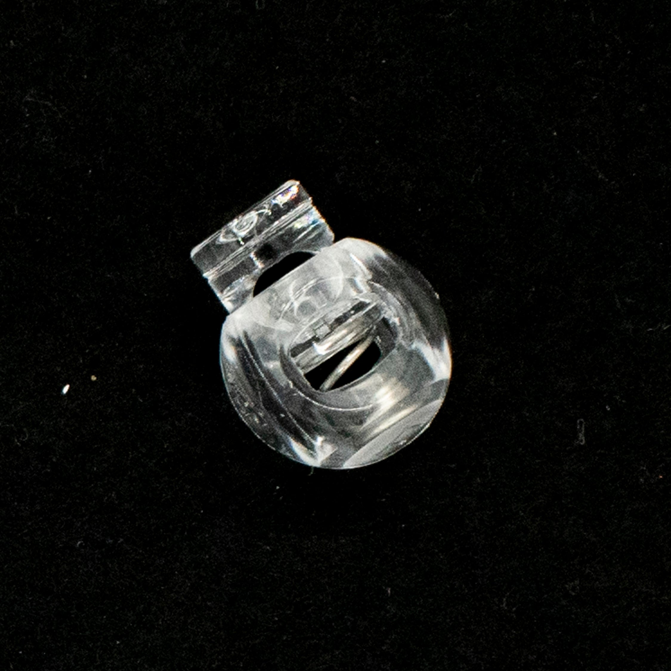 Plastic Cord Lock Toggle Clip Stopper Design-Round