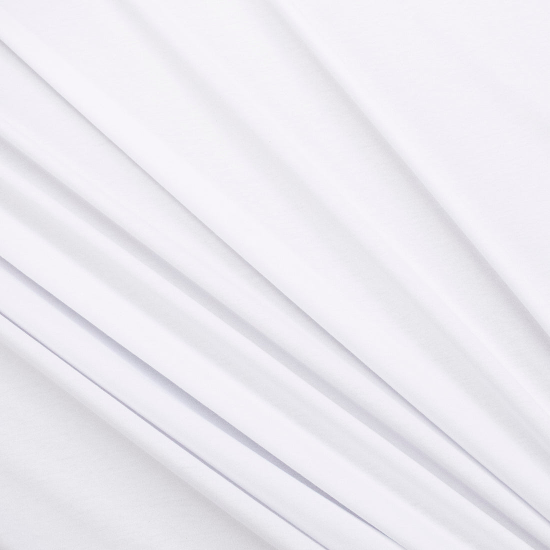 Lightweight Combed Cotton Jersey Interlock- White