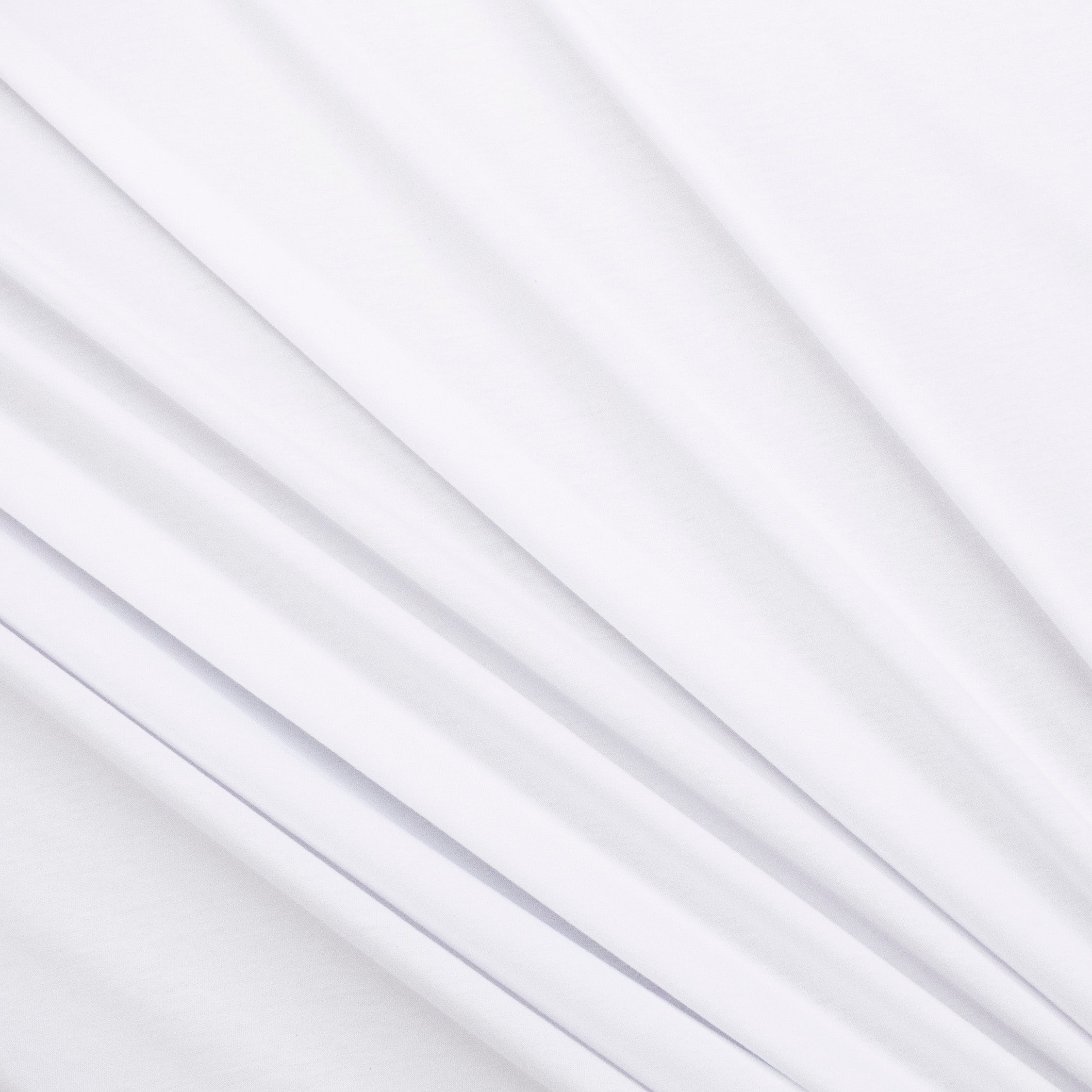 Lightweight Combed Cotton Jersey Interlock- White