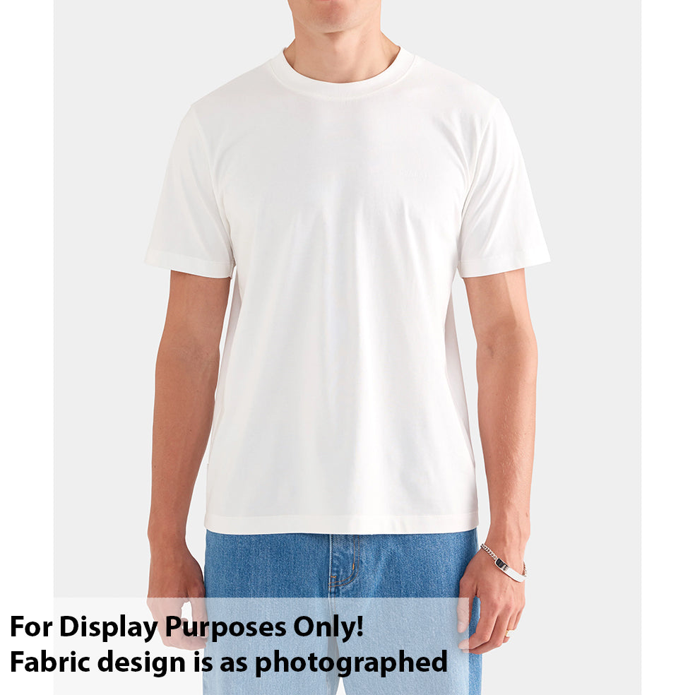 Lightweight Combed Cotton Jersey Interlock- White