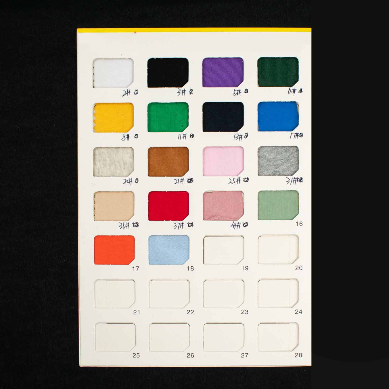 Combed Cotton Jersey Sample Book