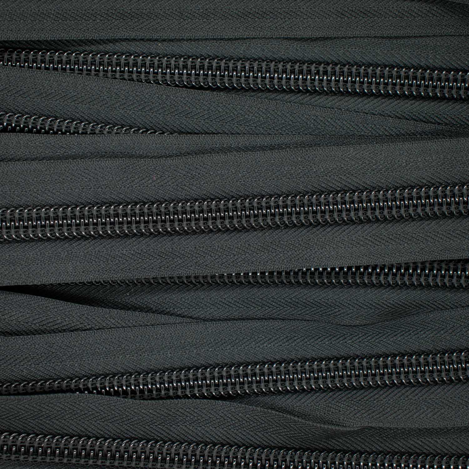 Continuous Spiral Zipping No.10 Black