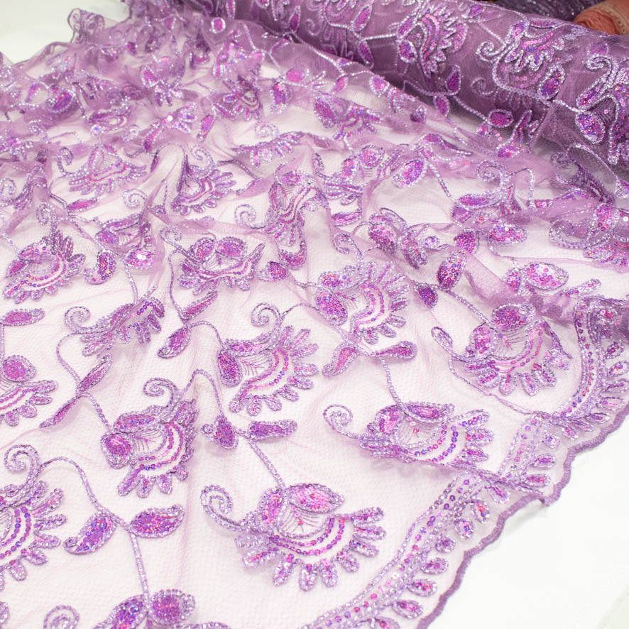 Light Corded Sequin Lace