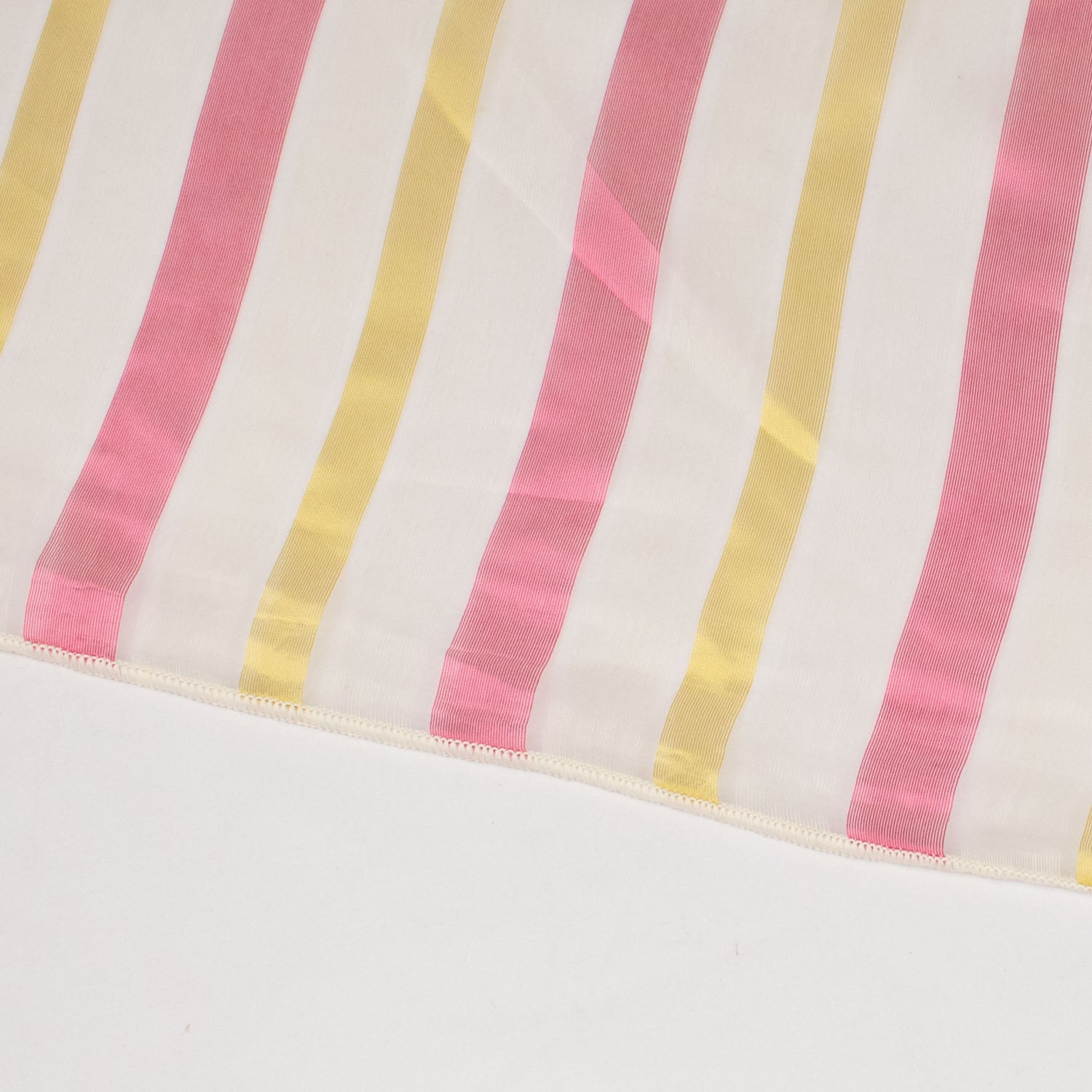 Corvaja by Zepel Curtaining Sheer Teal & Gold Stripes