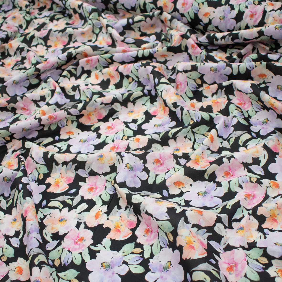 Pure Cotton Lawn Watercolour Prints