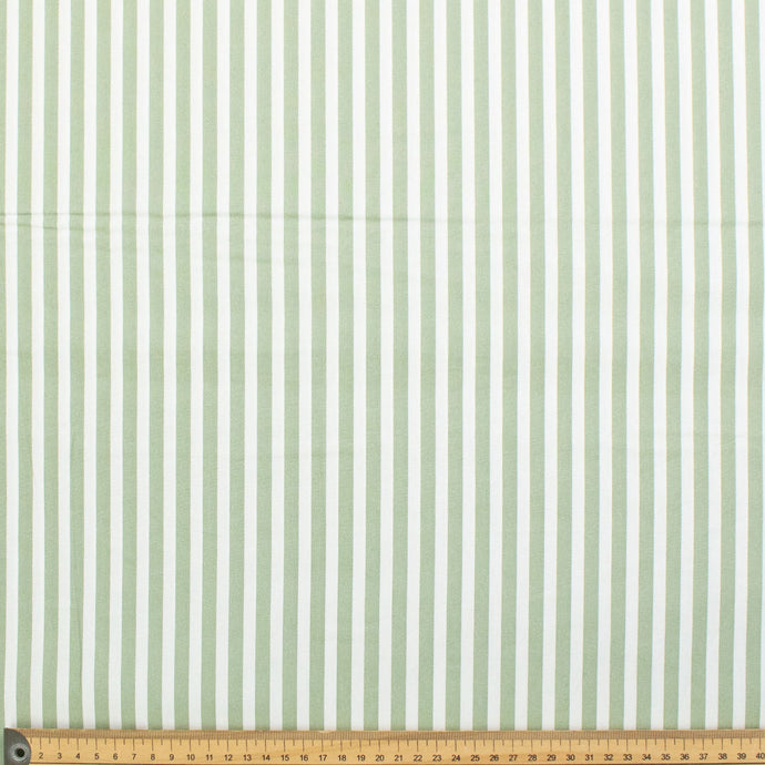 Small Stripes Green Small Stripe Cotton Print – Homecraft Textiles