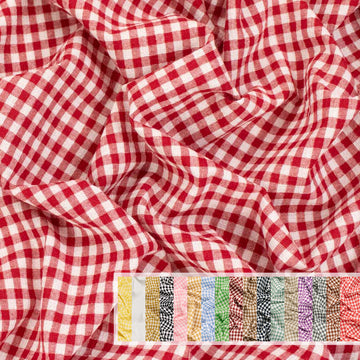1/4-inch Cotton Gingham Yarn Dyed Checks