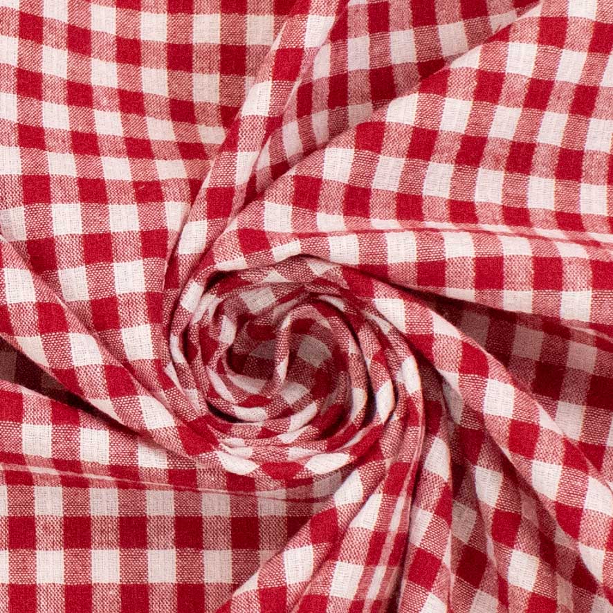 1/4-inch Cotton Gingham Yarn Dyed Checks