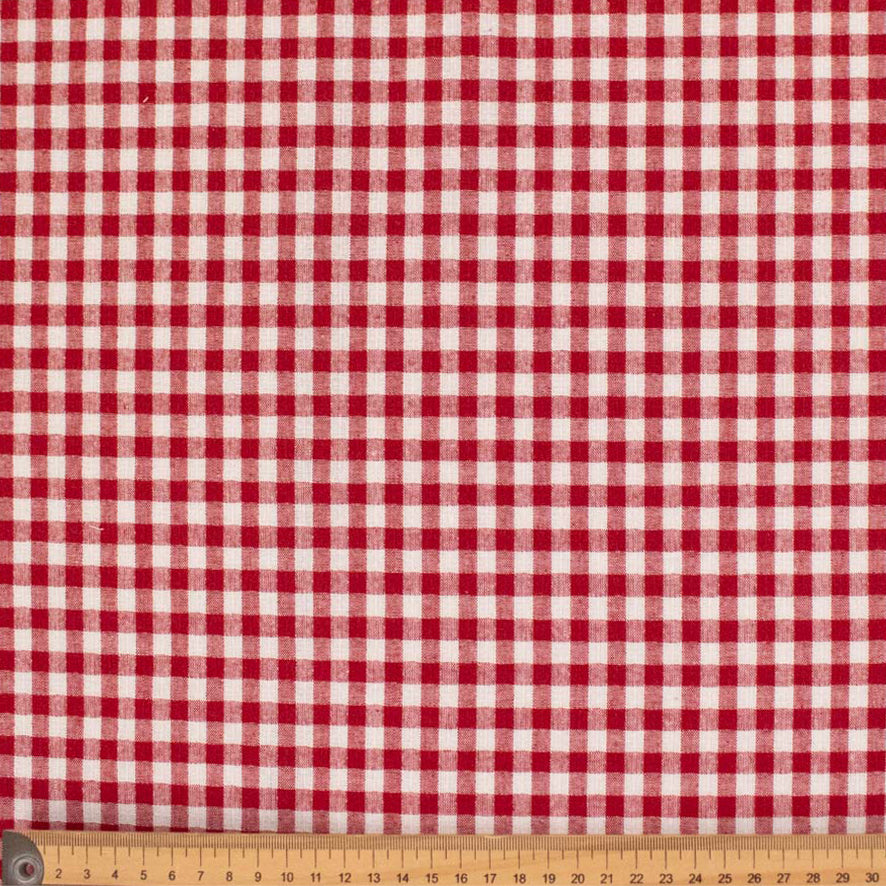 1/4-inch Cotton Gingham Yarn Dyed Checks