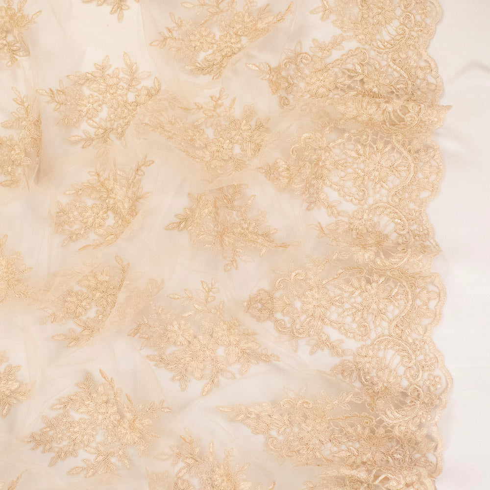 Couture Floral Embroidered Guipure Lace Design - JS20