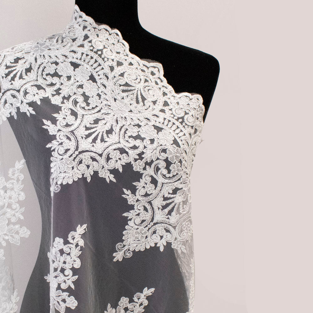 Couture Floral Embroidered Guipure Lace Design - JS20