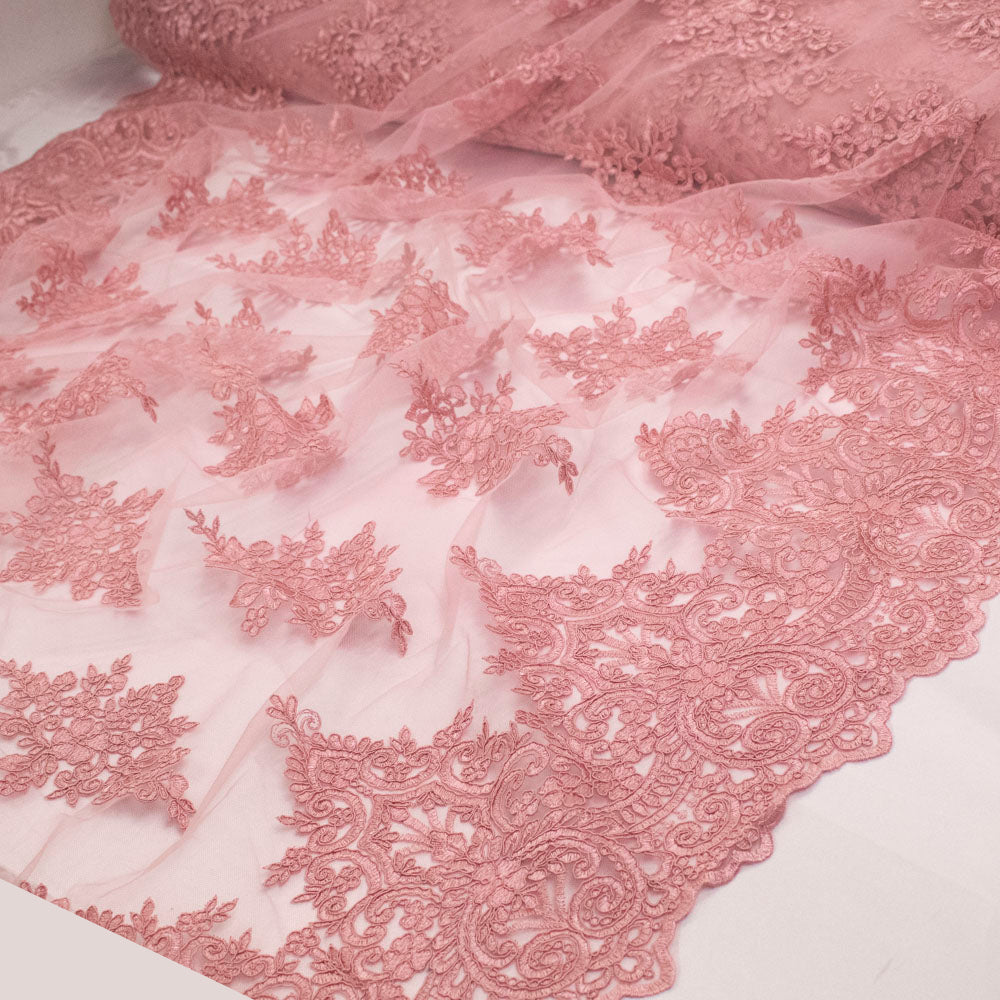 Couture Floral Embroidered Guipure Lace Design - JS20