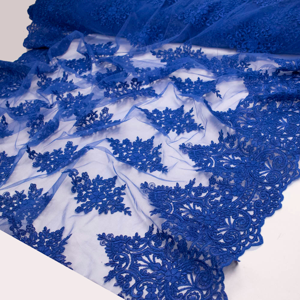 Couture Floral Embroidered Guipure Lace Design - JS20