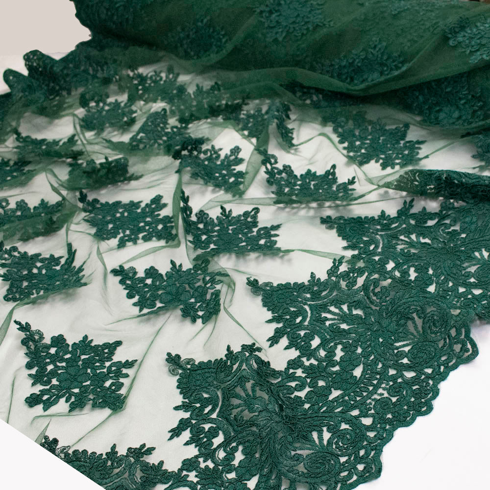 Couture Floral Embroidered Guipure Lace Design - JS20