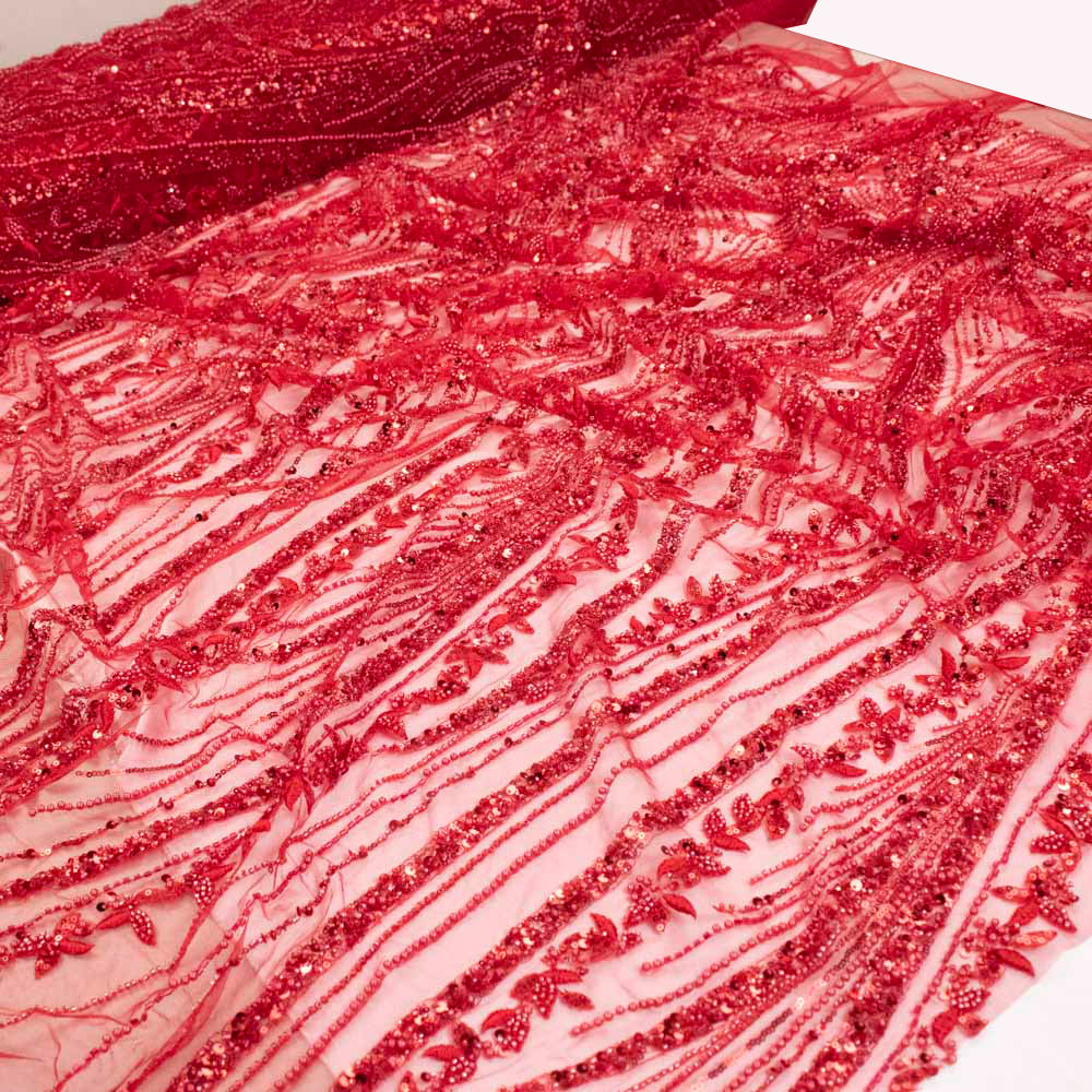 Starlight Embroidered Beaded Couture Laces – PB2435