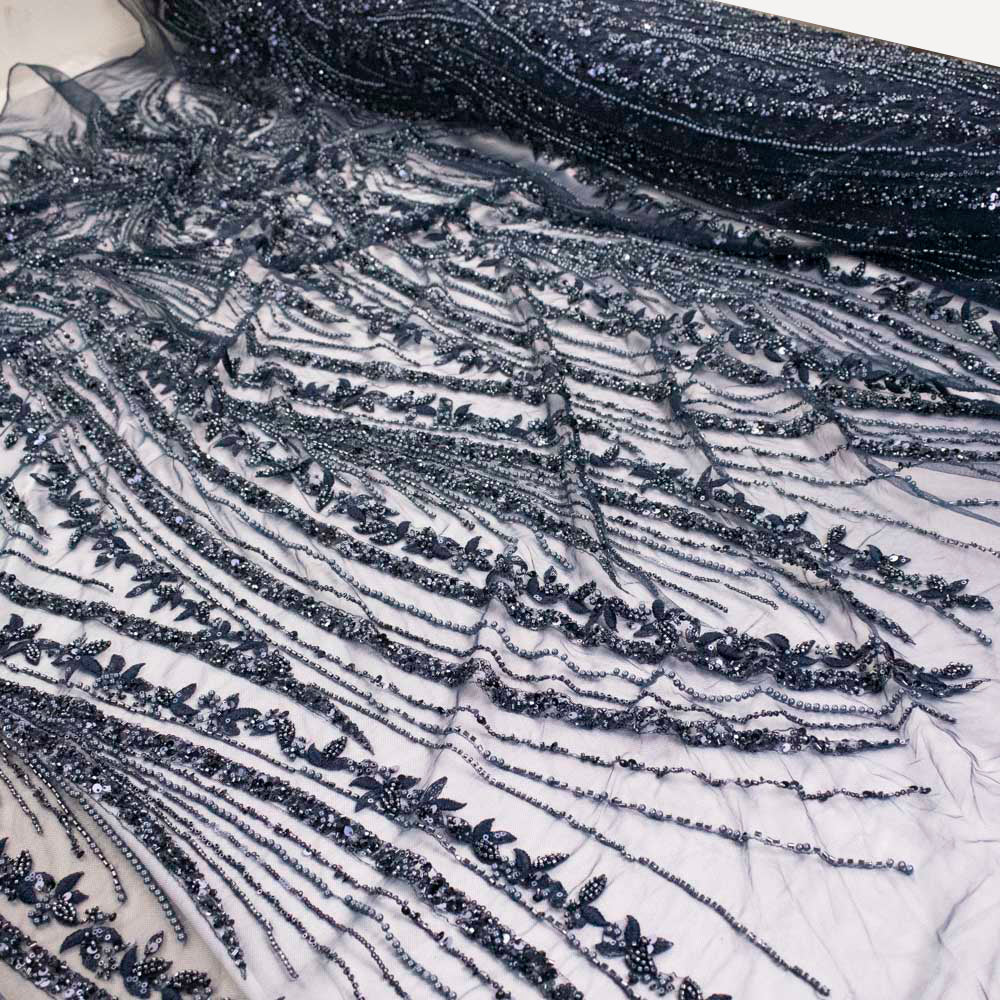 Starlight Embroidered Beaded Couture Laces – PB2435