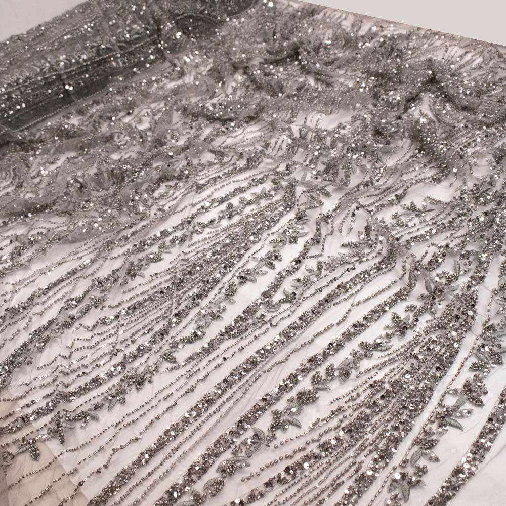 Starlight Embroidered Beaded Couture Laces – PB2435