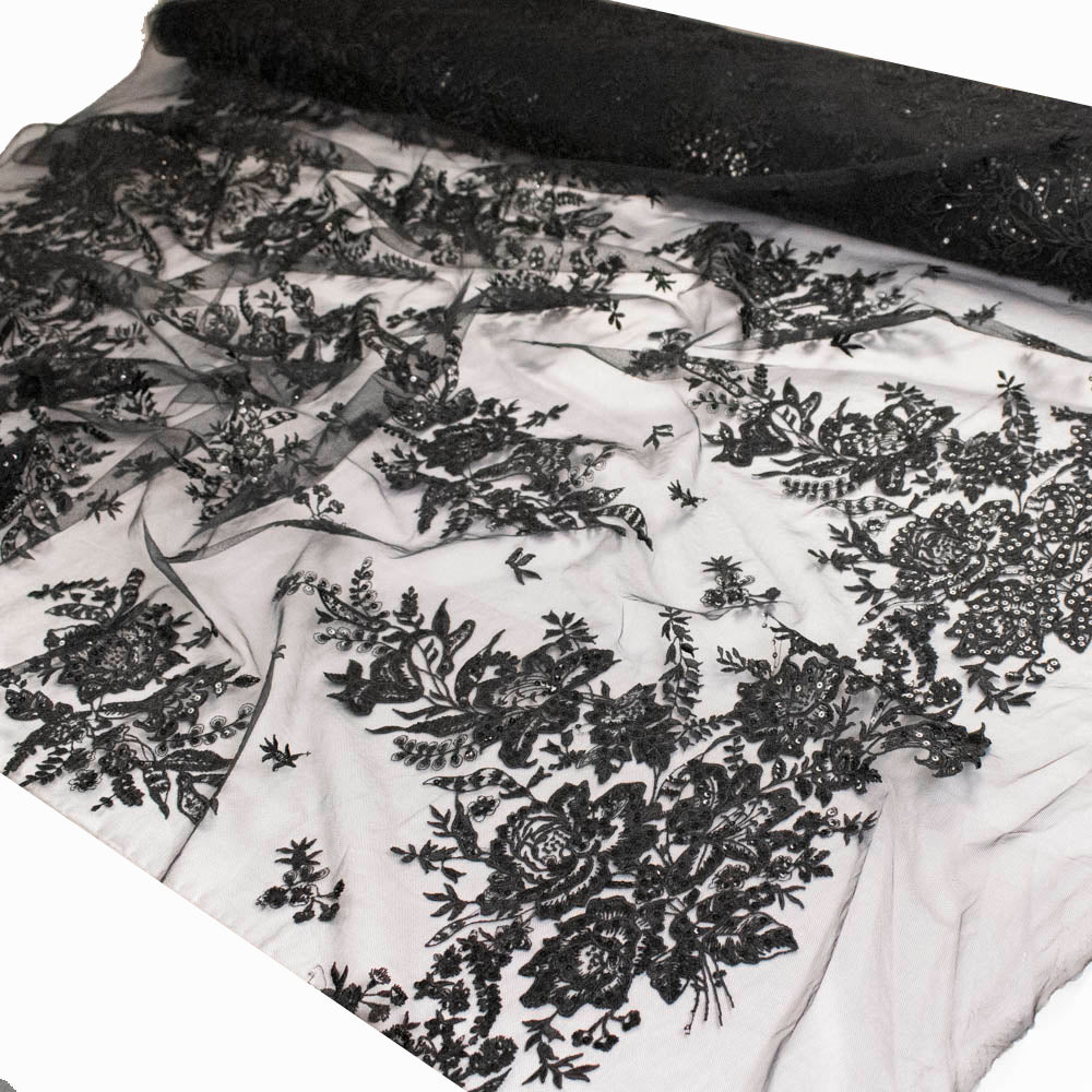 Floral Sequin Embroidered Couture Laces – WS19