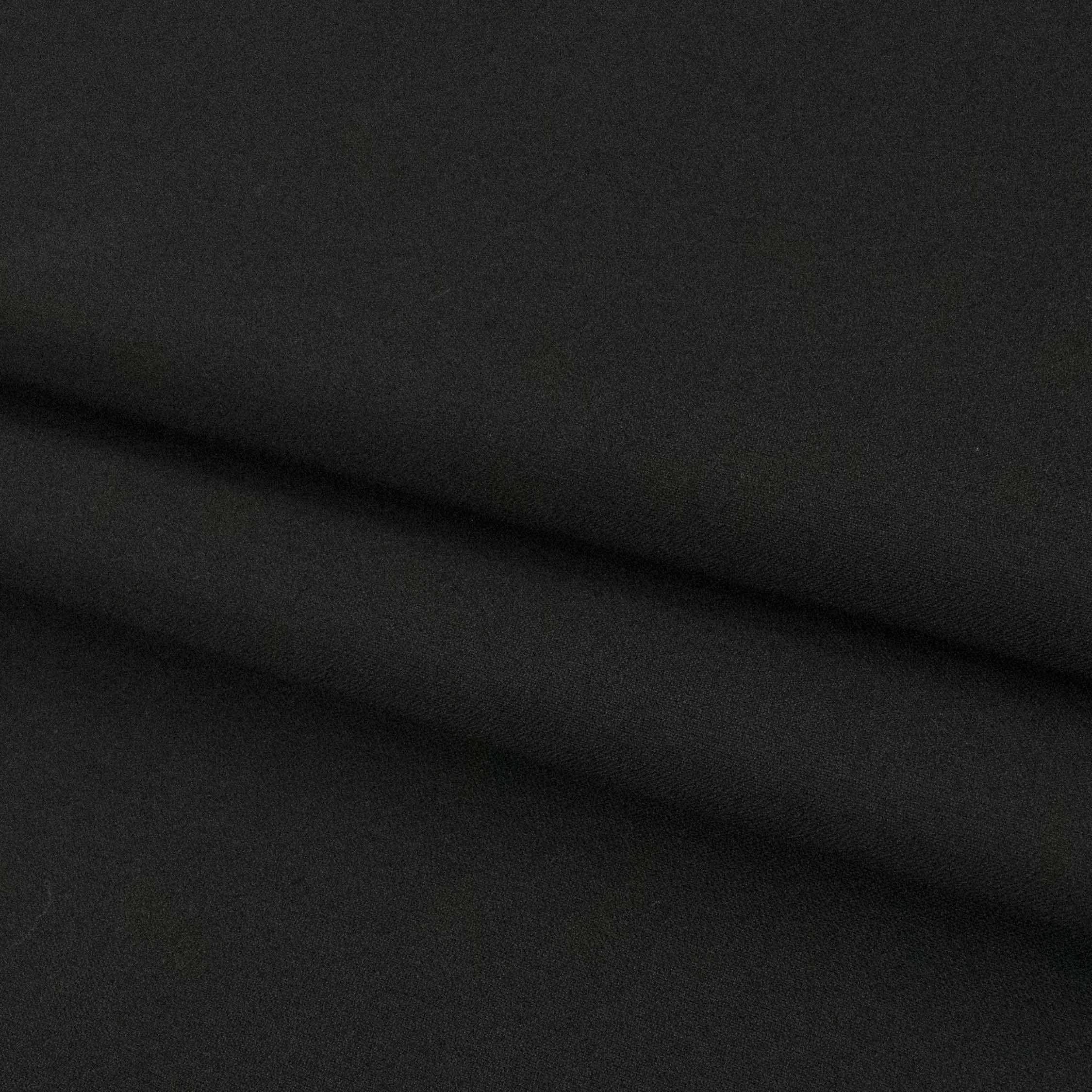 Japanese Wool Blend Suiting Medium Weight Design-2 Black