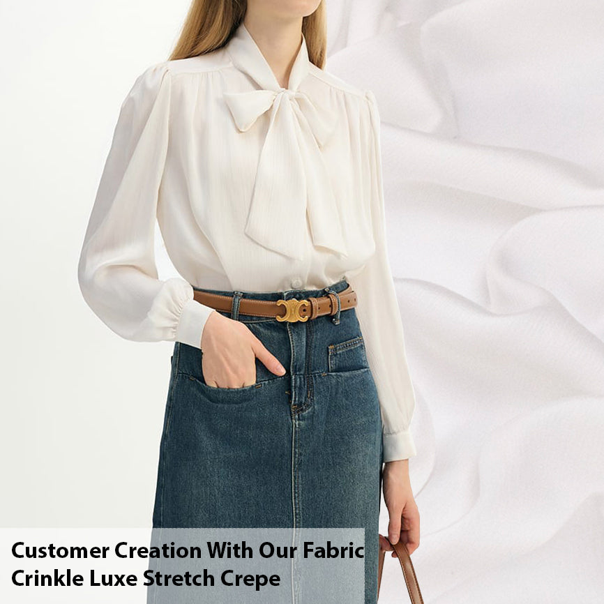 Crinkle Luxe Stretch Crepe