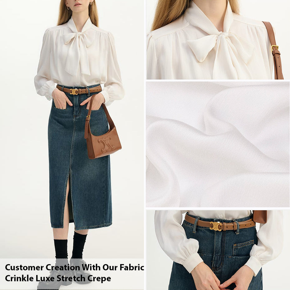 Crinkle Luxe Stretch Crepe