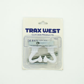 Trax West Metal Vintage Tieback Hook - White 2Pcs