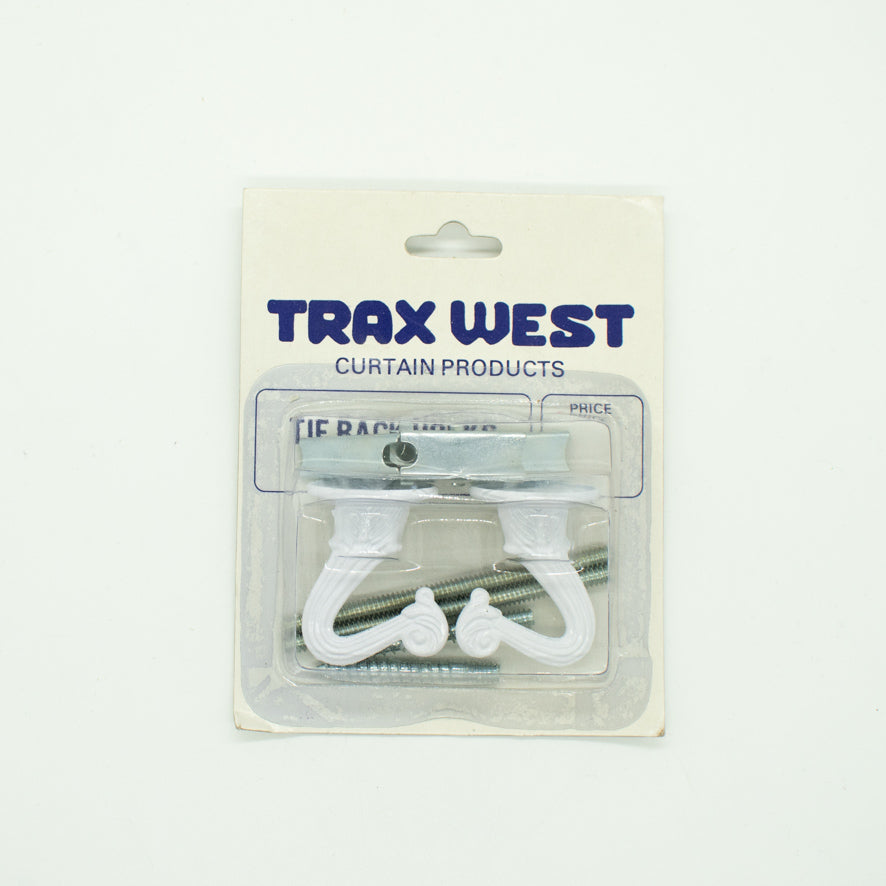 Trax West Metal Vintage Tieback Hook - White 2Pcs