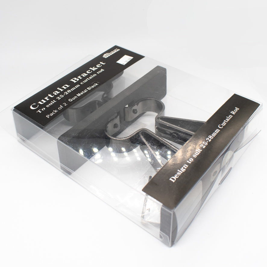 Curtain Rod Support Double Bracket Pack of 2