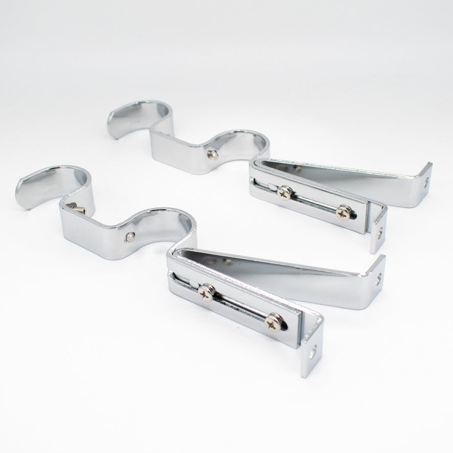Curtain Rod Support Double Bracket Pack of 2
