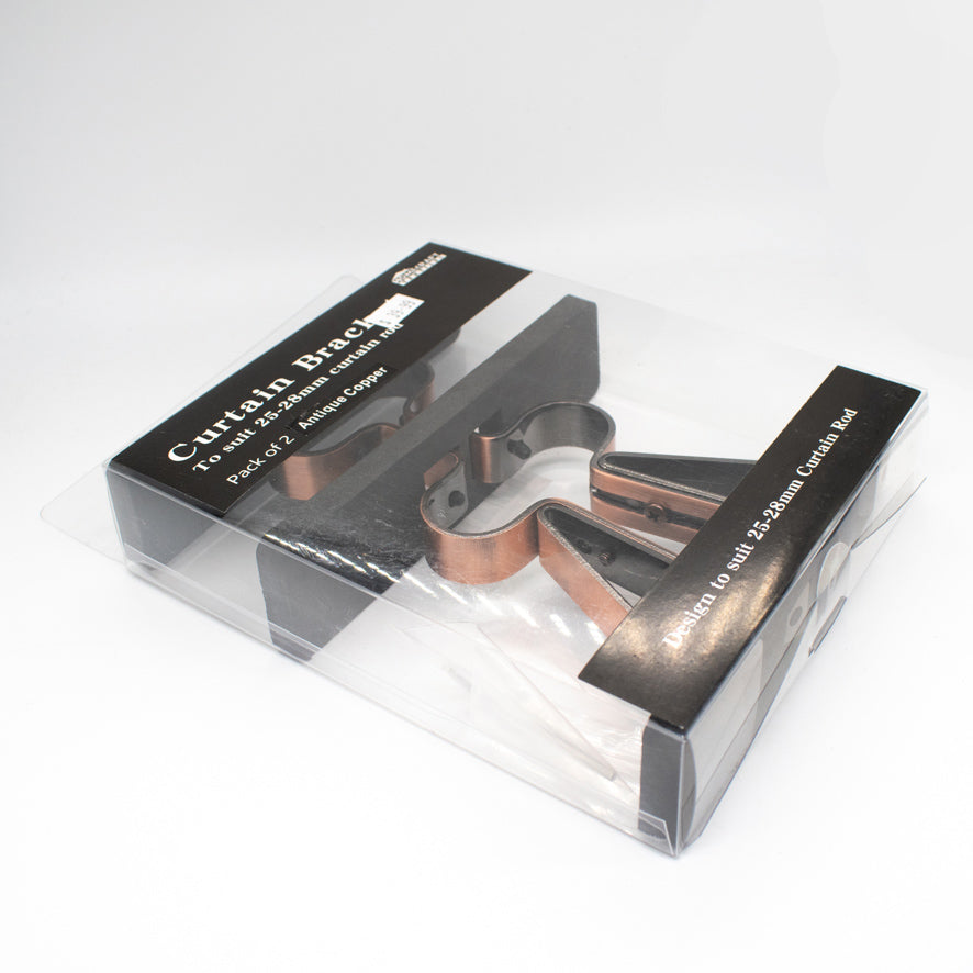 Curtain Rod Support Double Bracket Pack of 2