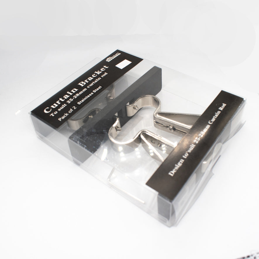 Curtain Rod Support Double Bracket Pack of 2