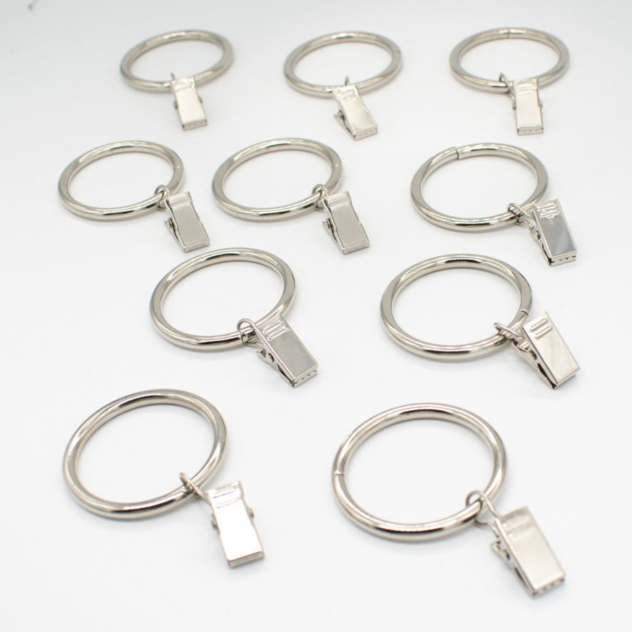 Curtain Crocodile Clip Eyelet Rings 34MM - Pack of 10