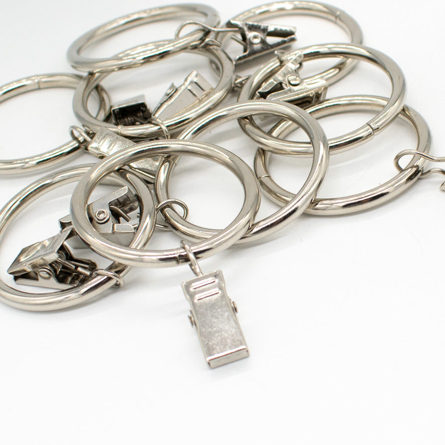 Curtain Crocodile Clip Eyelet Rings 34MM - Pack of 10