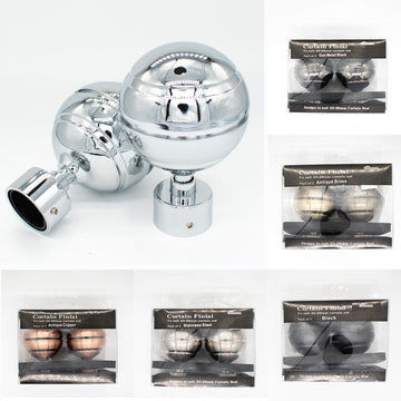 Curtain Rod Finials Ornament Ball Rod End Caps