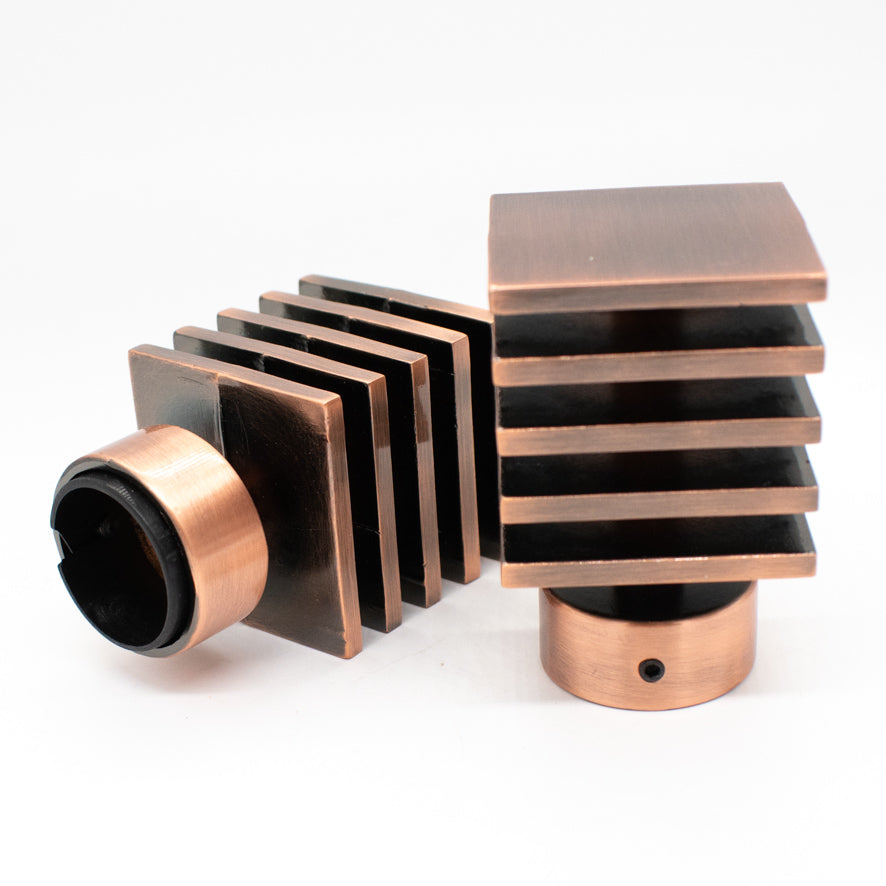 Curtain Rod Finials Square Rod End Caps