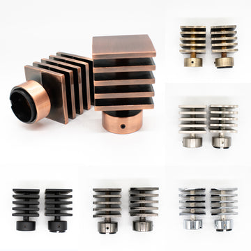 Curtain Rod Finials Square Rod End Caps