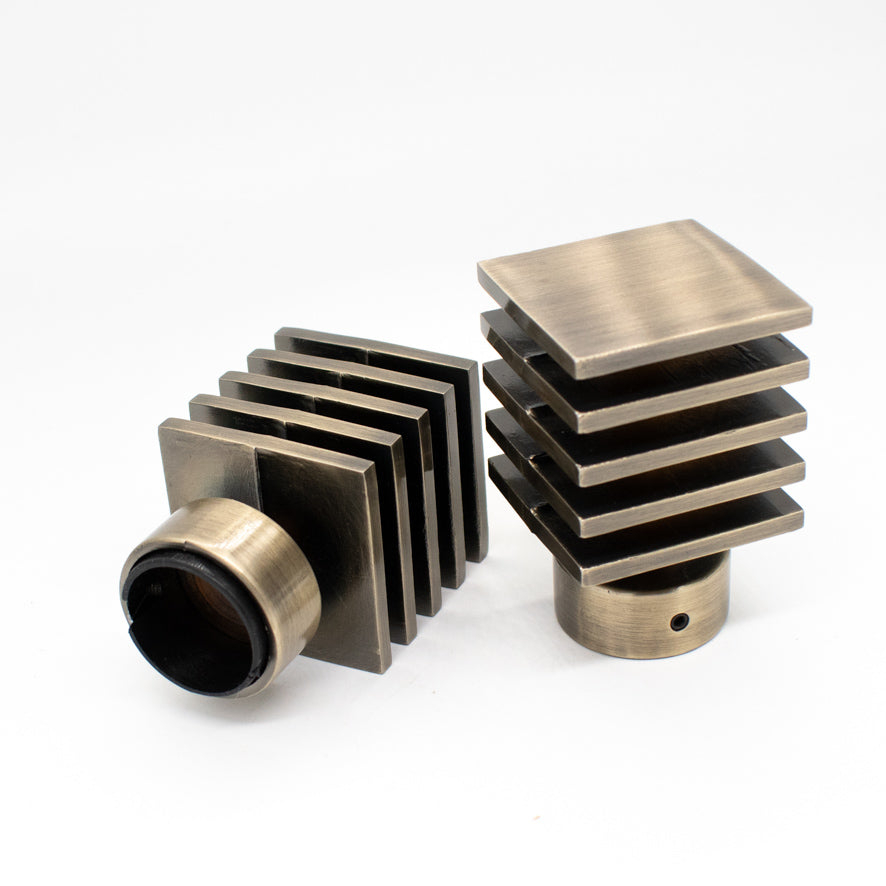 Curtain Rod Finials Square Rod End Caps