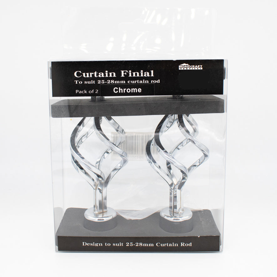 Curtain Rod Finials Spiral Rod End Caps
