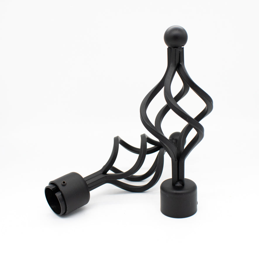 Curtain Rod Finials Spiral Rod End Caps