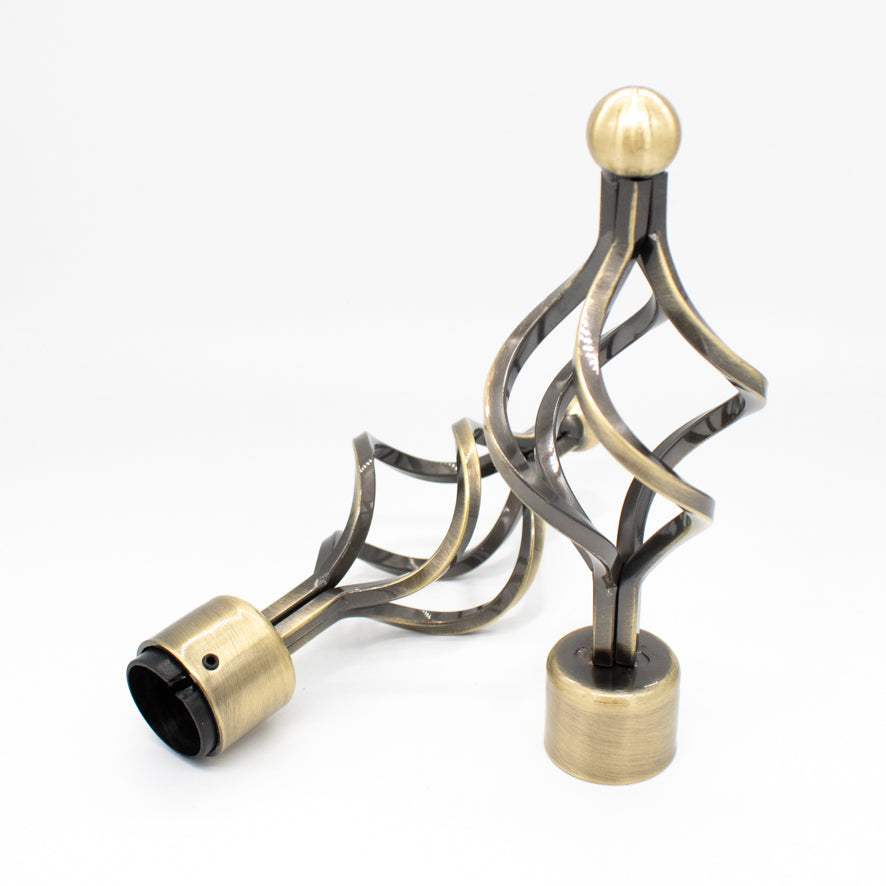 Curtain Rod Finials Spiral Rod End Caps