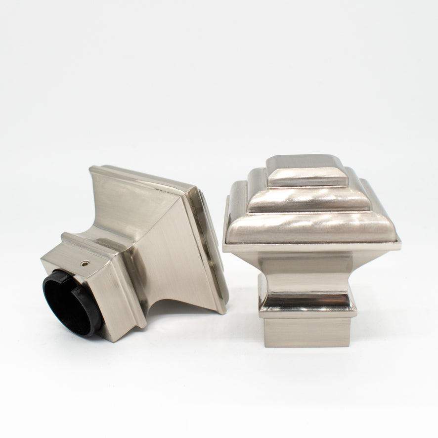 Curtain Rod Finials Classic Square Rod End Caps