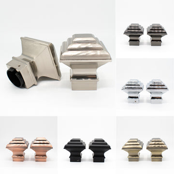 Curtain Rod Finials Classic Square Rod End Caps
