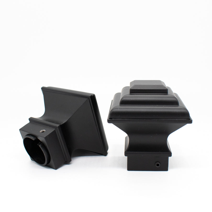 Curtain Rod Finials Classic Square Rod End Caps