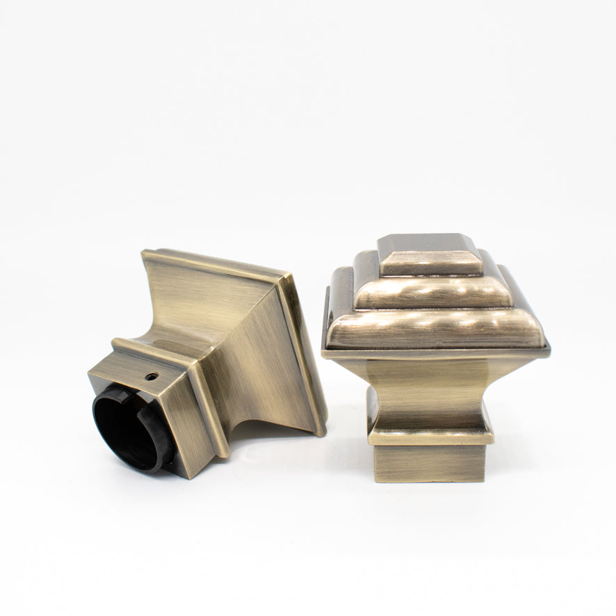 Curtain Rod Finials Classic Square Rod End Caps