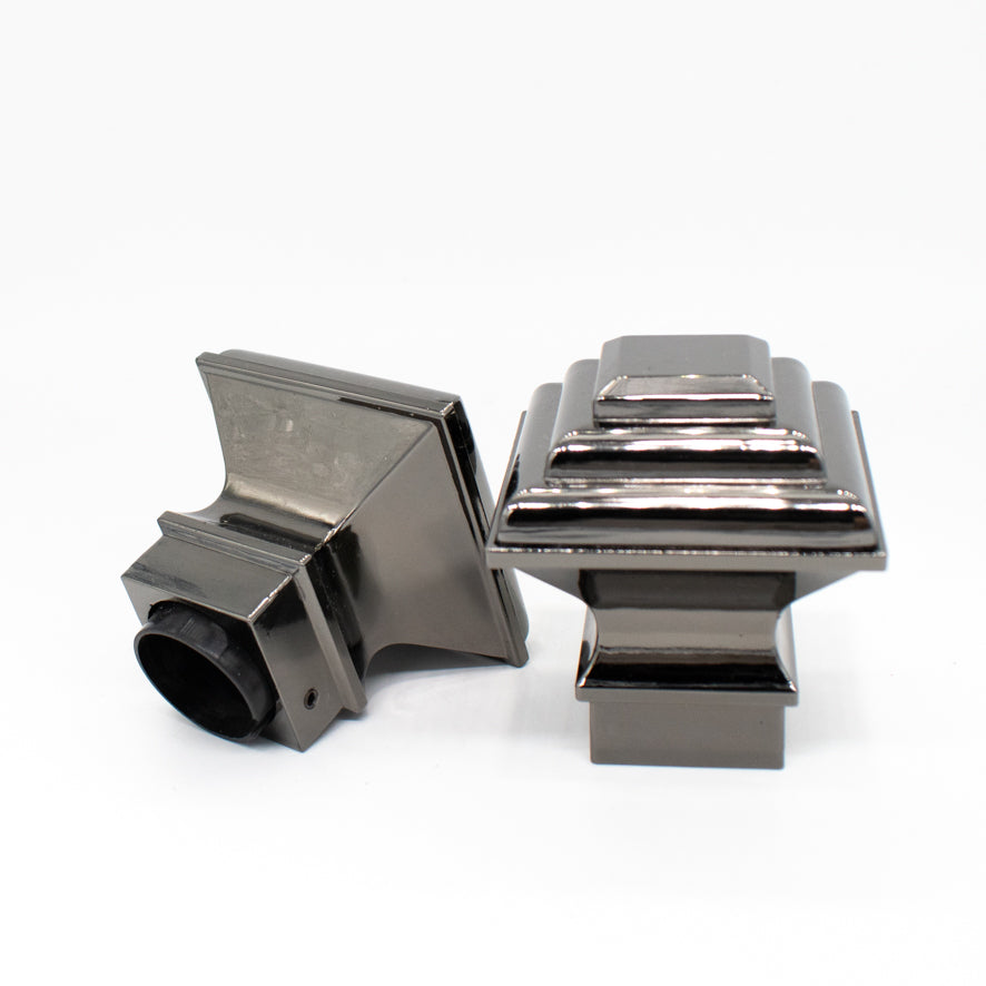 Curtain Rod Finials Classic Square Rod End Caps