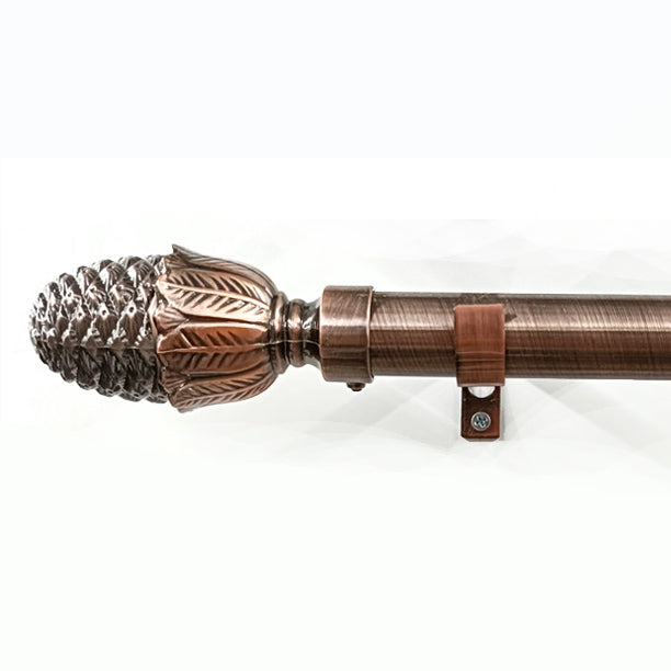 Curtain Rod Finials Pinecone Rod End Caps