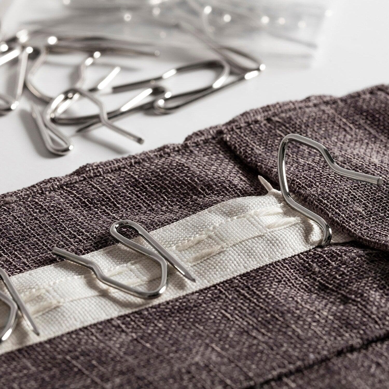 Curtain Pin Sharp Hooks - Silver