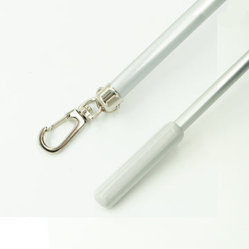 Curtain Flick Stick Silver Metal Drapery Wand